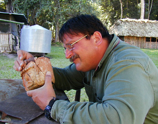 Arlen Chase doing ceramic reconstruction