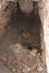 The new Ultimo tomb looking north at its blocked doorway
