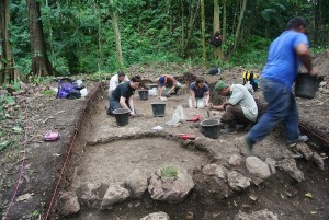 C208H excavation with Troy, Jackie, and Danielle